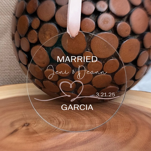 Married Ornament: Newly Married Mr. and Mrs.