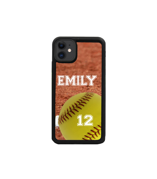 iPhone Case Samsung Galaxy - Personalized Softball Case