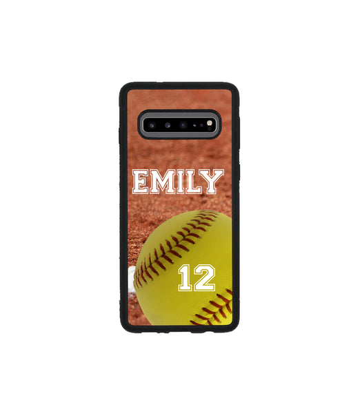 iPhone Case Samsung Galaxy - Personalized Softball Case