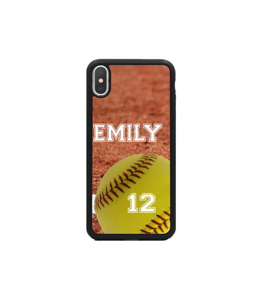 iPhone Case Samsung Galaxy - Personalized Softball Case