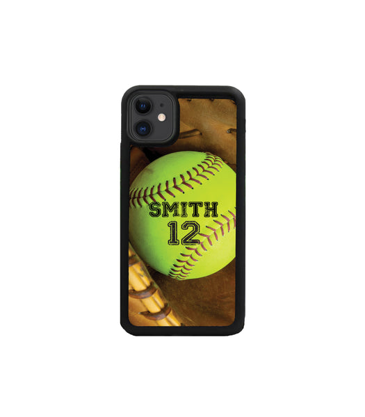 iPhone Case Samsung Galaxy - Personalized Softball Case