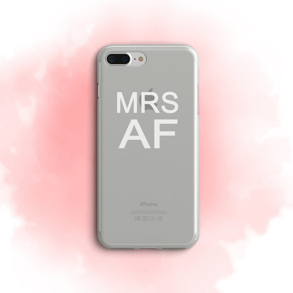 iPhone Case Clear Rubber Samsung Galaxy - Mrs AF Case