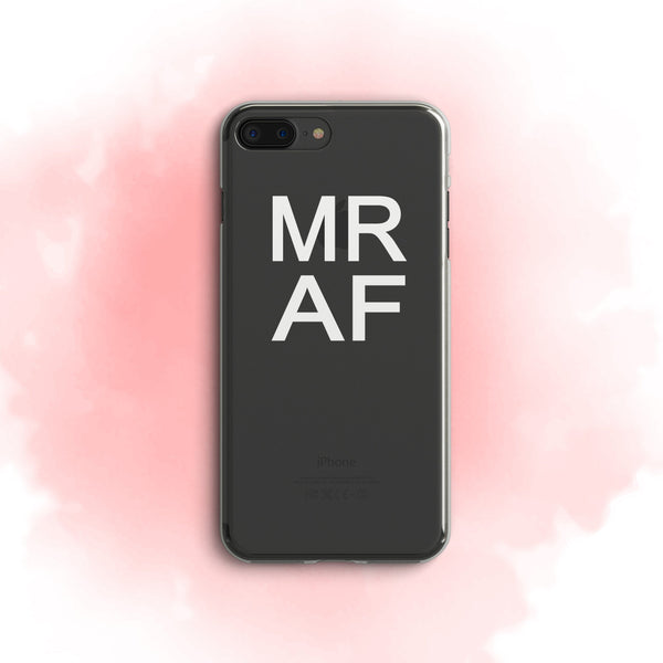 iPhone Case Clear Rubber Samsung Galaxy - Mr AF Case