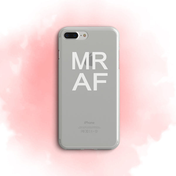 iPhone Case Clear Rubber Samsung Galaxy - Mr AF Case