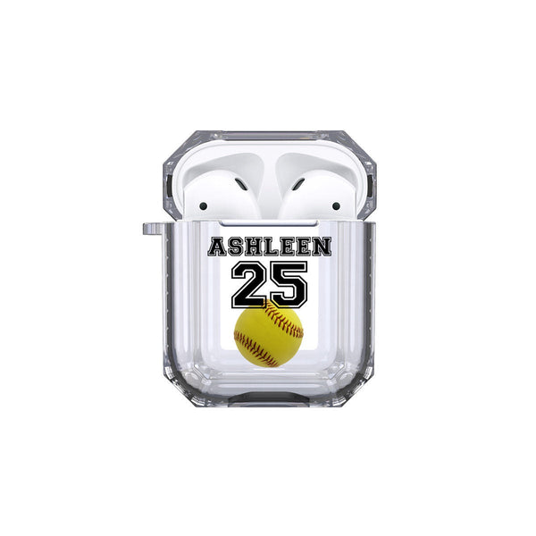 Airpods - Personalized Softball Tough Case
