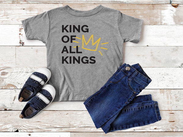 King of All Kings Kids Tee. Unisex Kids Clothing.