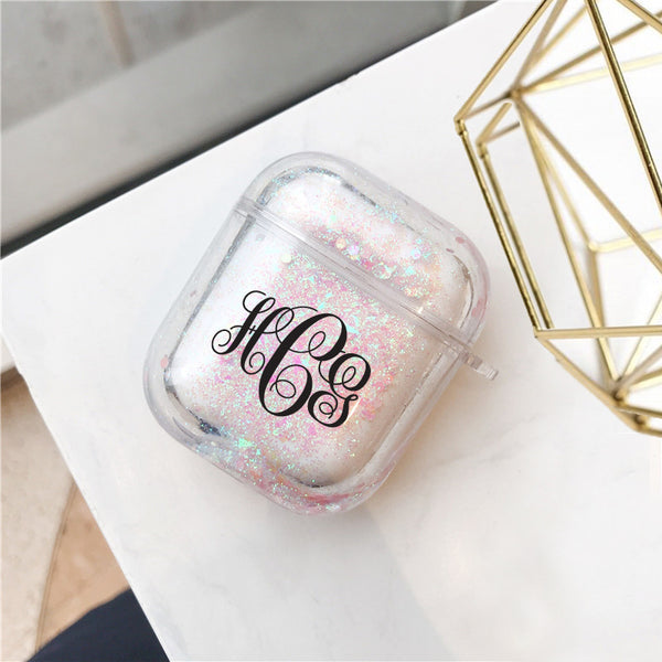 AirPods - Personalized Monogram Glitter AirPods