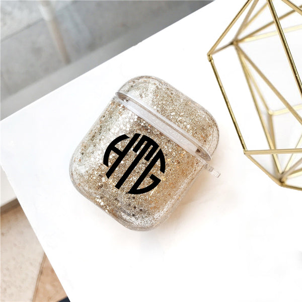 AirPods - Personalized Monogram Glitter AirPods