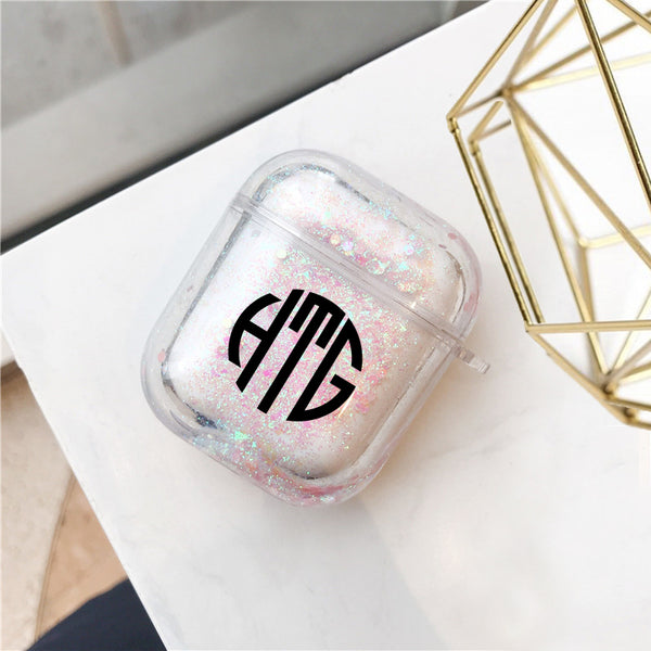 AirPods - Personalized Monogram Glitter AirPods