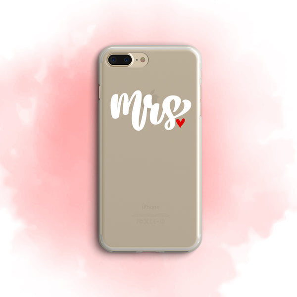 iPhone Case Clear Rubber Samsung Galaxy - Mrs. Case
