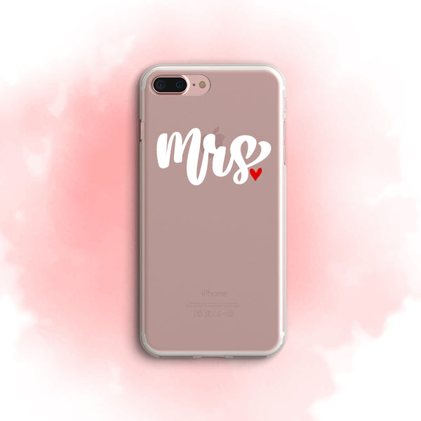 iPhone Case Clear Rubber Samsung Galaxy - Mrs. Case