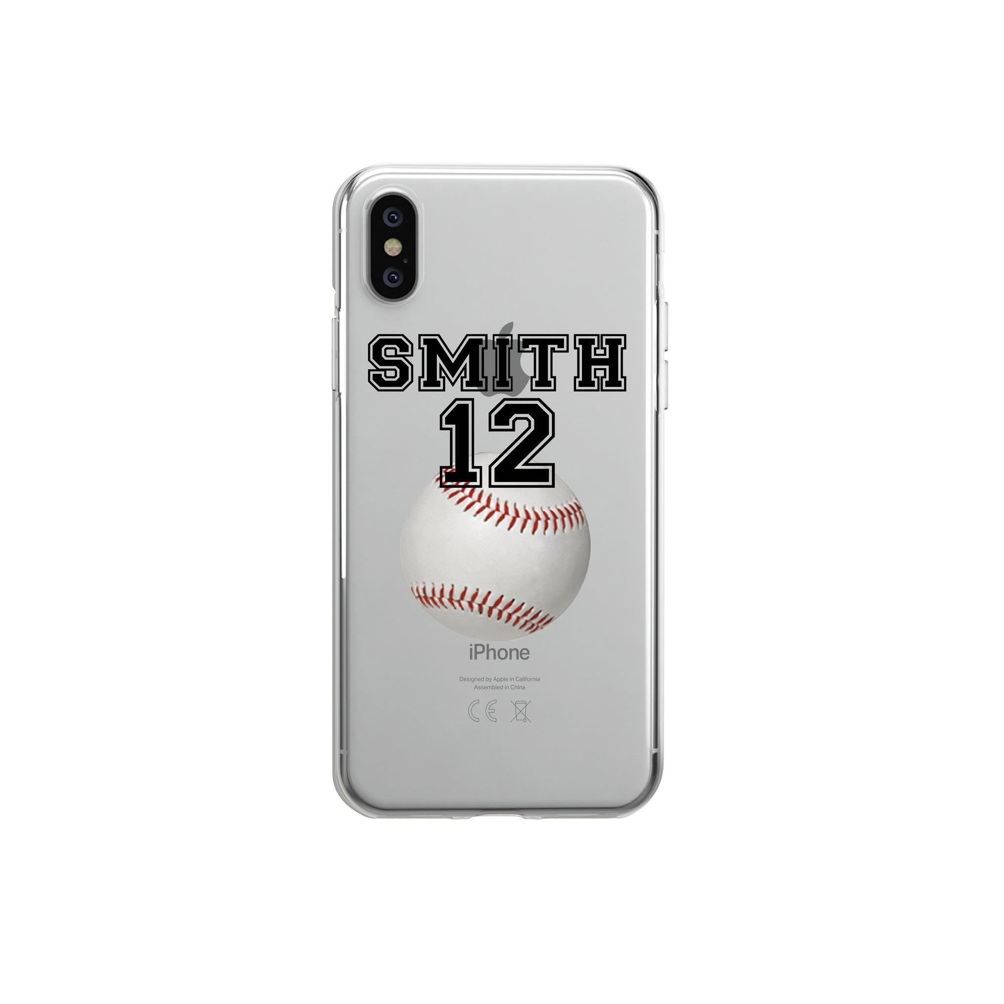 iPhone Case Clear Rubber Samsung Galaxy - Personalized Baseball Case AydexiDesign iPhone Case Clear Rubber Samsung Galaxy - Personalized Baseball Case AydexiDesign