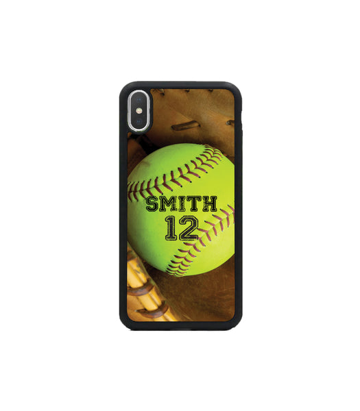 iPhone Case Samsung Galaxy - Personalized Softball Case