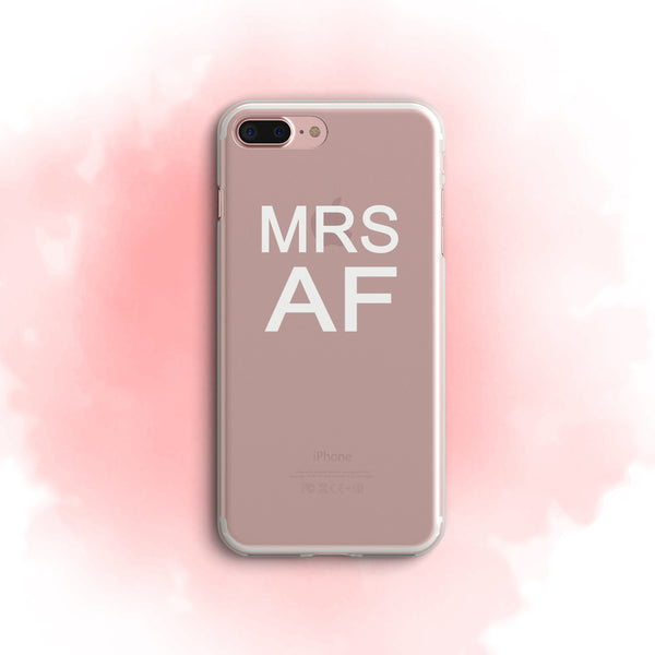 iPhone Case Clear Rubber Samsung Galaxy - Mrs AF Case