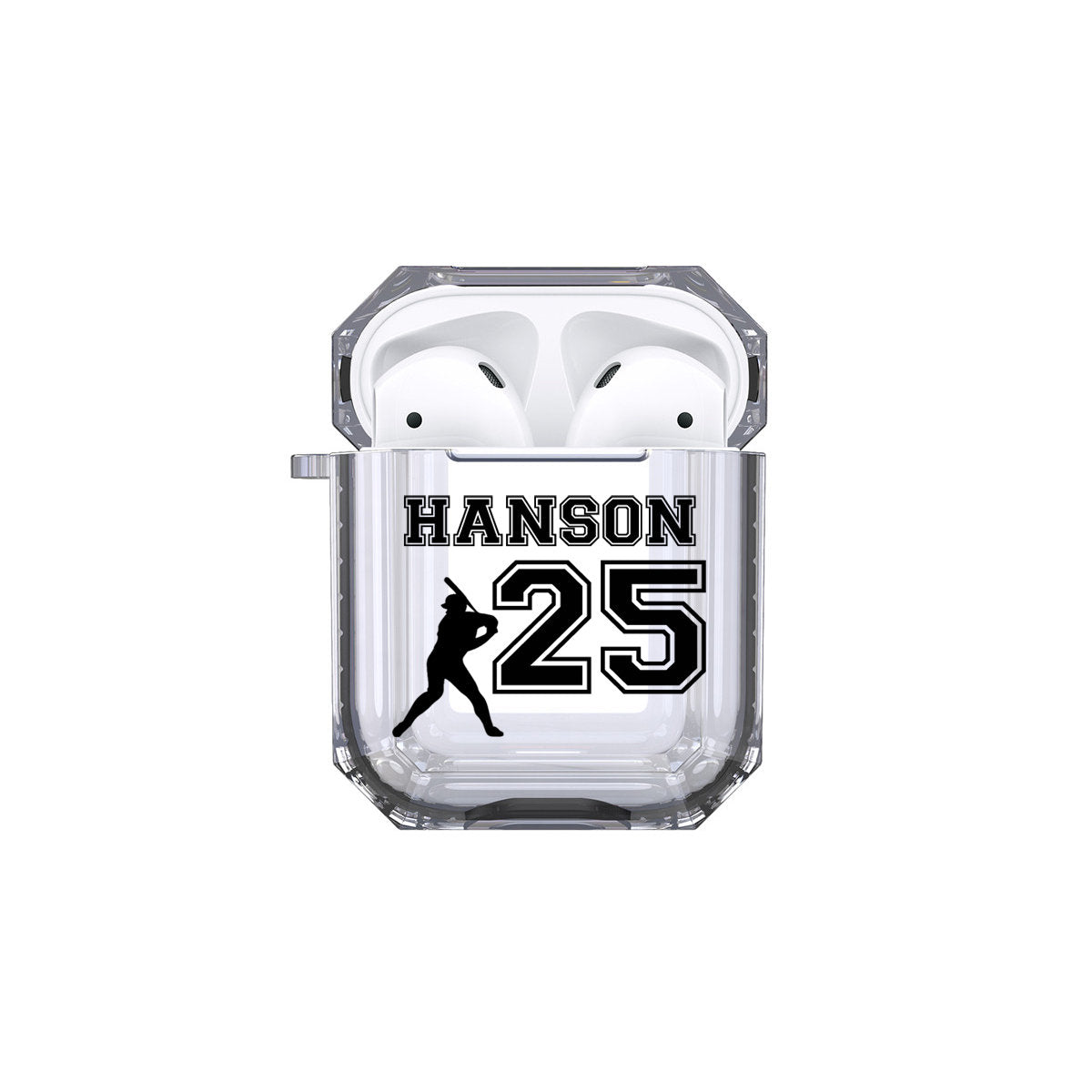 Protective Customized Sports Airpod Case Baseball Name and Number Airpods Case Personalized Gift for Baseball Player Coach Mom Dad Fan Lover