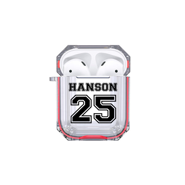 Protective Customized Sports Airpod Case Sports Name and Number Airpods Case Personalized Gift Sports Player Custom Sport Favorite Player