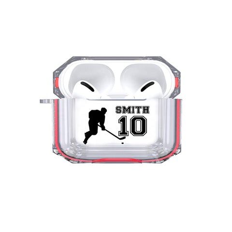 Airpods Pro - Personalized Hockey Player Tough Case