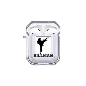 Protective Customized Sports Airpod Case Karate Name Airpods Case Personalized Gift for Karate Kid Martial Art Tae Kwon Do Coach Mom Dad Fan
