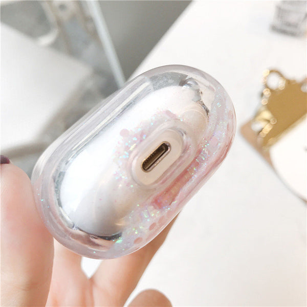 Lashes Airpods Pro Glitter Case Customized Airpods Pro Glitter Case Personalized Gift Air pod Pro case Beauty Air pods case personalized