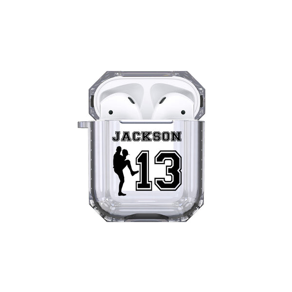 Protective Customized Sports Airpod Case Baseball Pitcher Name and Number Airpods Case Personalized Gift for Baseball Coach Mom Dad Fan