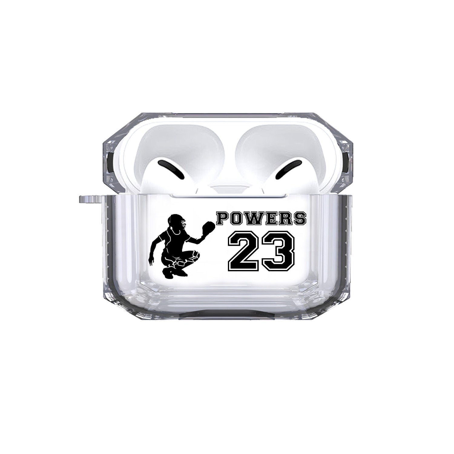 Protective Customized Sports Airpods Pro Case Softball Catcher Name Number Air pod Pro Personalized Gift for Softball Player Mom Coach Gift