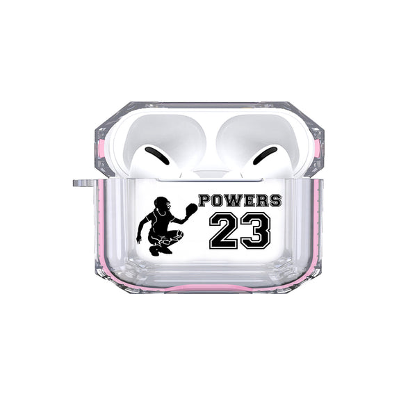 Protective Customized Sports Airpods Pro Case Softball Catcher Name Number Air pod Pro Personalized Gift for Softball Player Mom Coach Gift