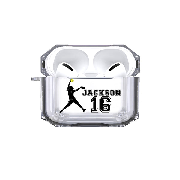 Airpods Pro - Personalized Softball Pitcher Tough Case