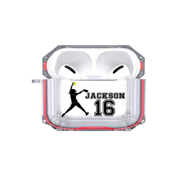 Airpods Pro - Personalized Softball Pitcher Tough Case