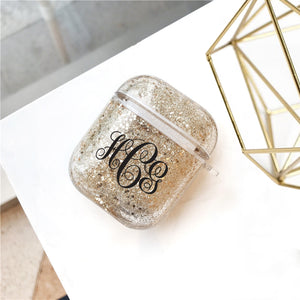 AirPods - Personalized Monogram Glitter AirPods