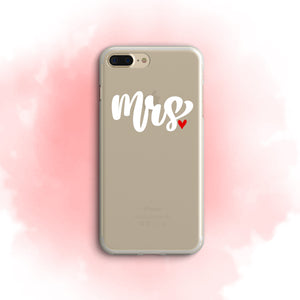 iPhone Case Clear Rubber Samsung Galaxy - Mrs. Case