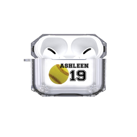 AirPods Pro - Personalized Softball Tough Case