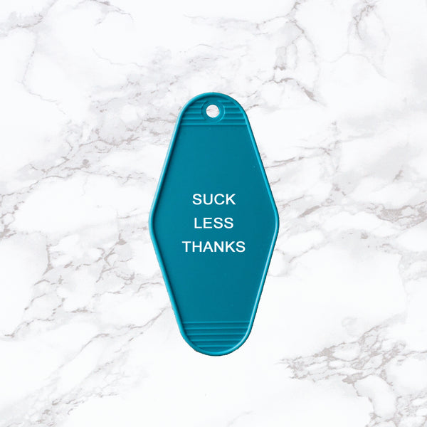 Key Tag | Suck Less Thanks